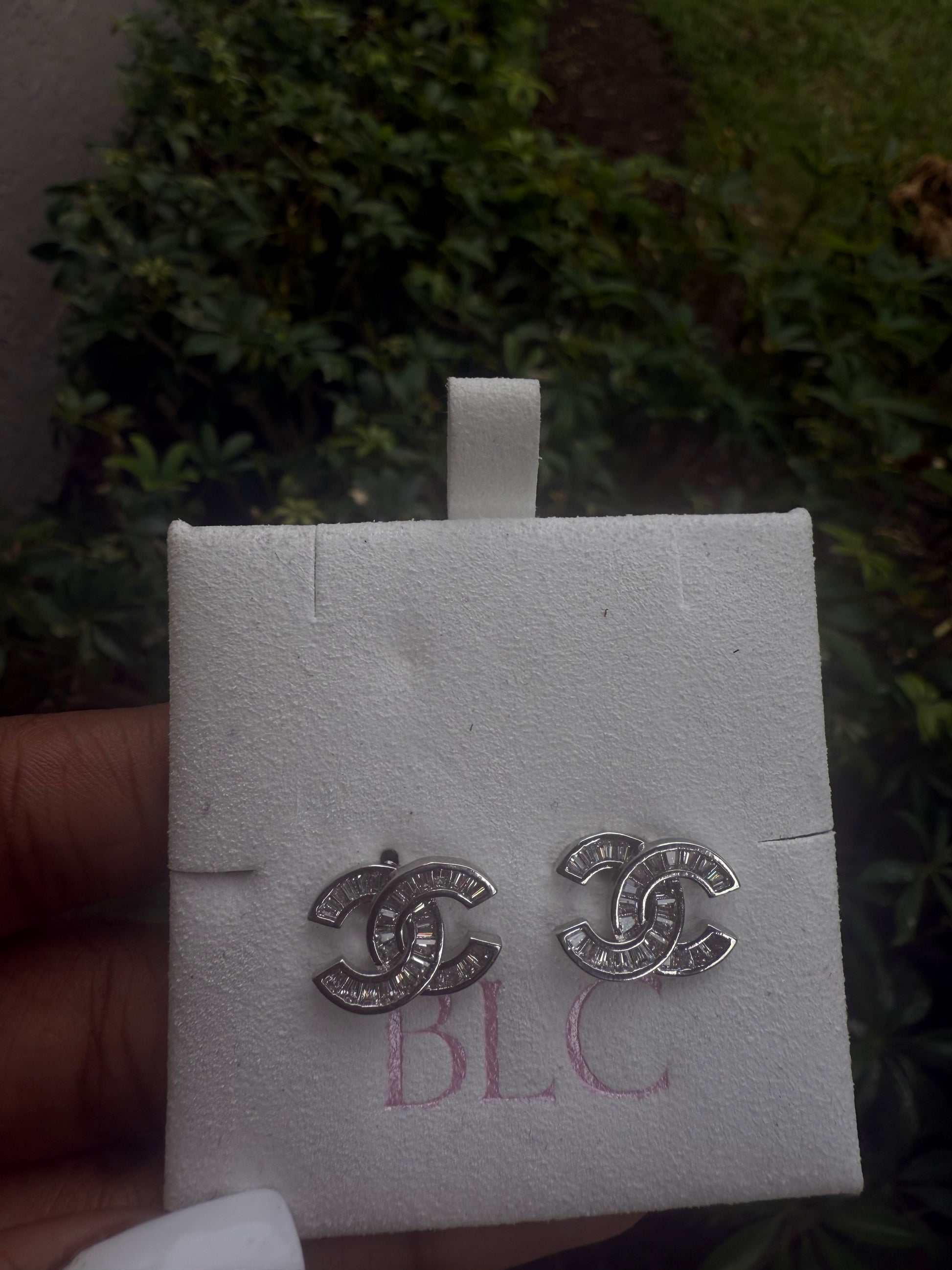 Silver cc studs