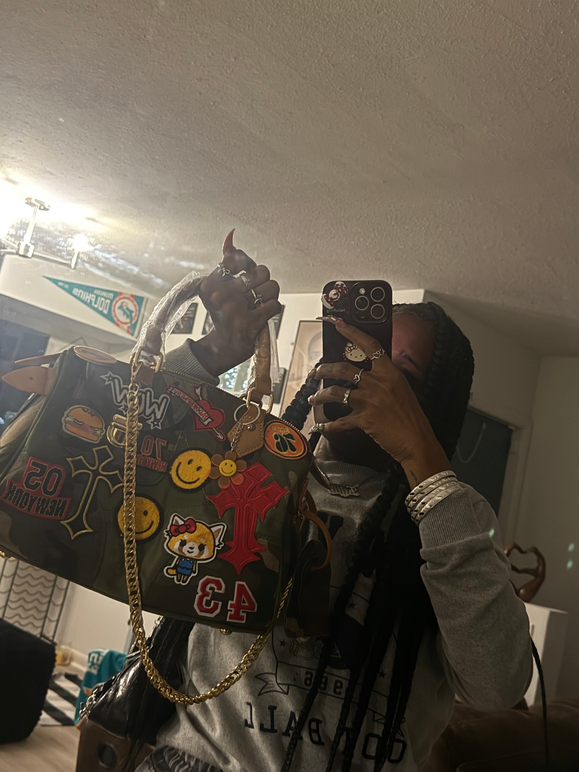 Army fatigue custom bag