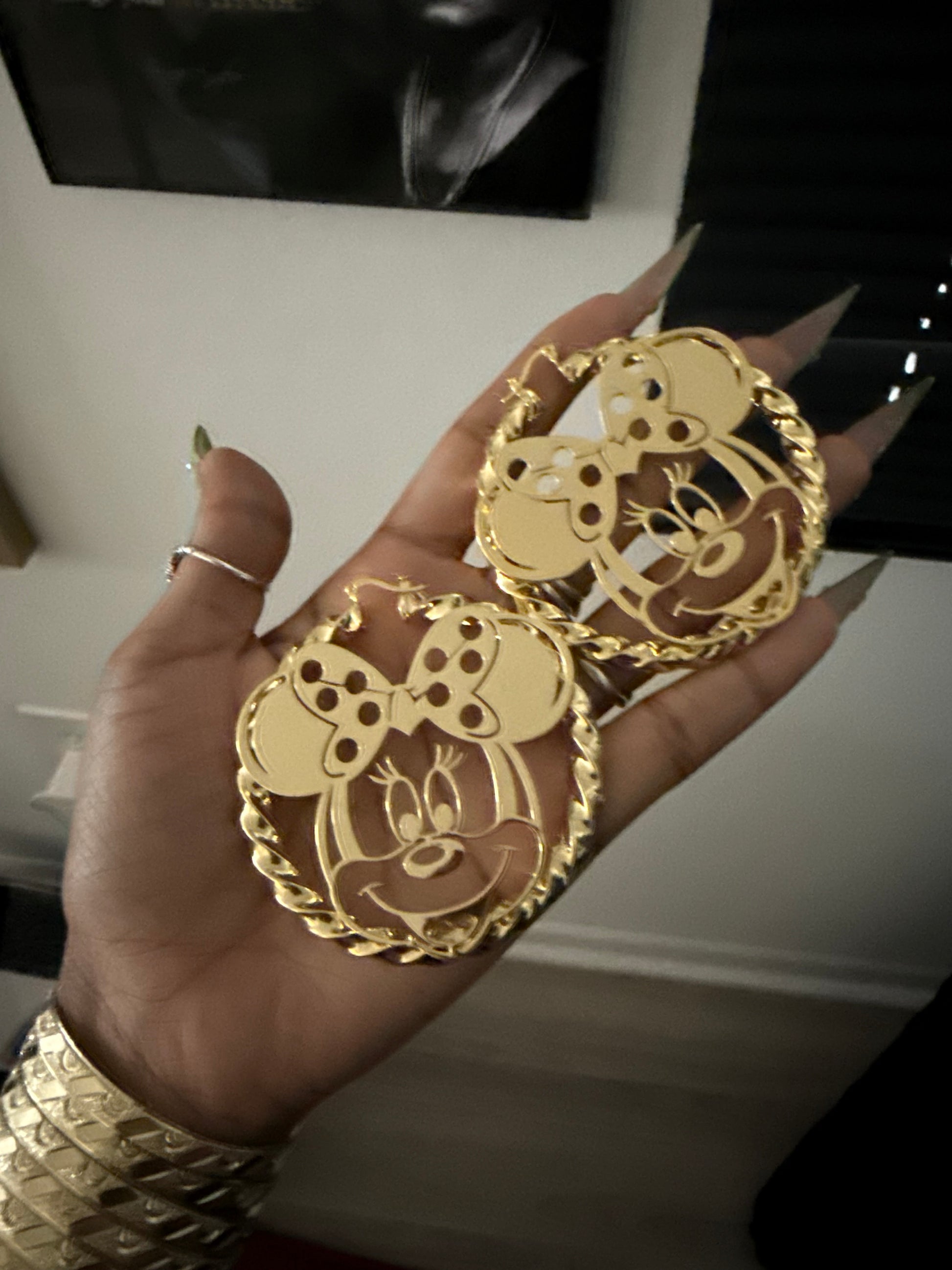 Minnie Mouse custom hoops
