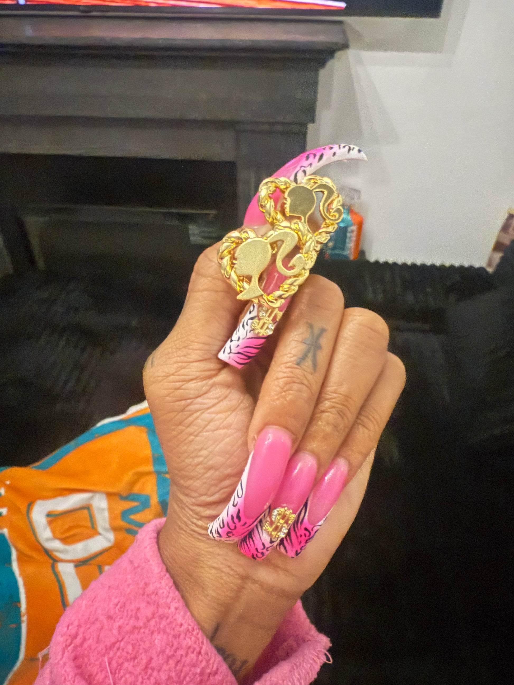 Barbie stud earrings