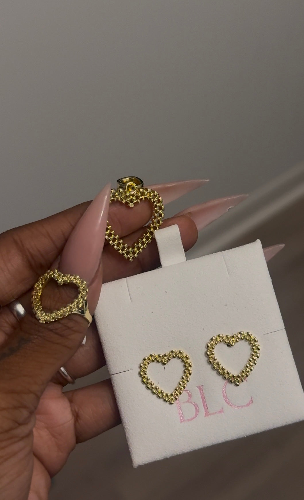 Heart Rolex earrings