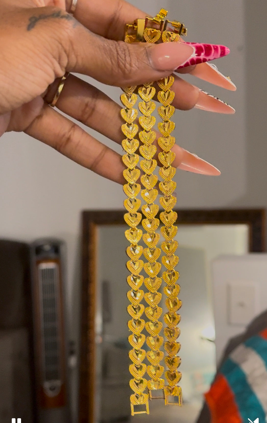 Heart 14plated bracelet