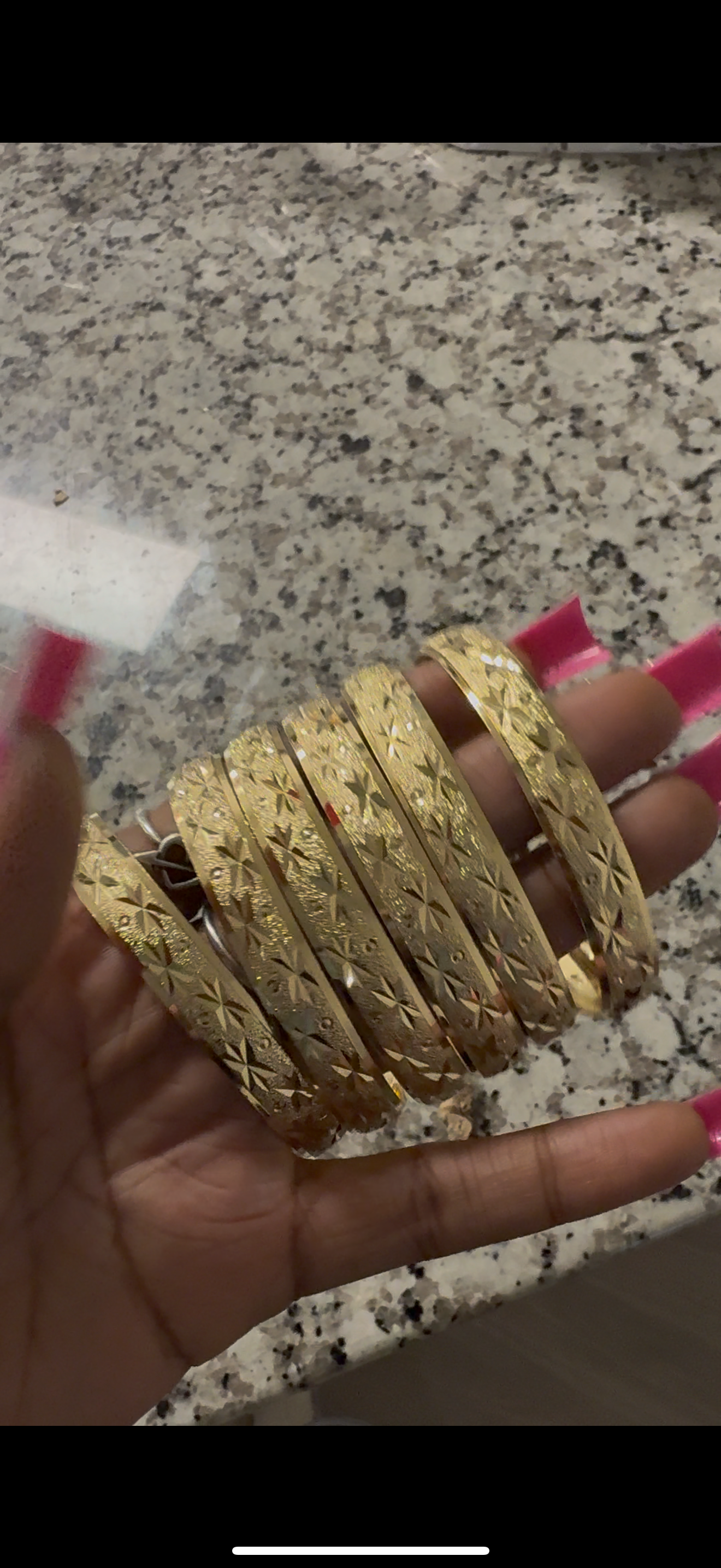 Thick bangles