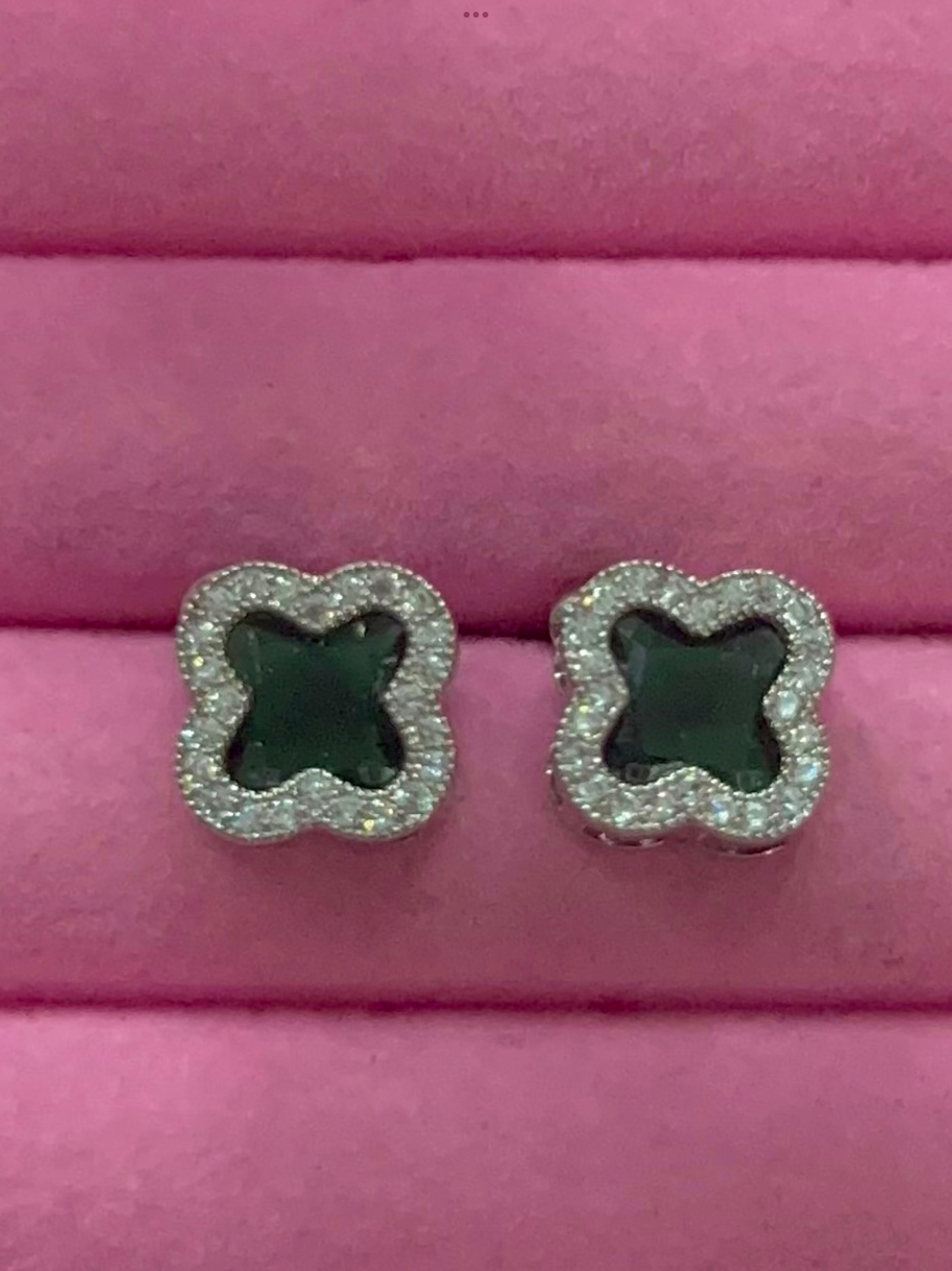 Diamond Clover Earrings